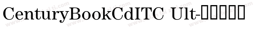 CenturyBookCdITC Ult字体转换